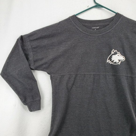 Northern Illinois Huskies Shirt Men's Long Sleeve Pullover Tee NCAA Black Small - Picture 4 of 12